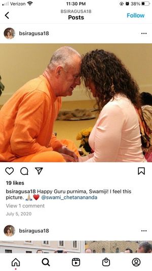 Swami with Brenda Siragusa