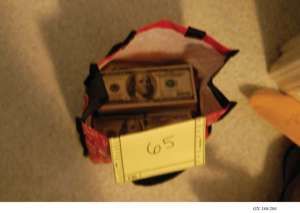 Cash in nice containers, decorative and whimsical.