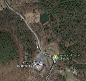 An aerial view of where Gina spent her last hour.
