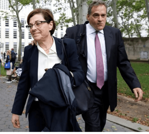 Prefect walked into court with attorney David Stern - at her arraignment in July. She has not appeared at the last two court appearances due to a recent surgery.
