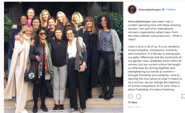 Here is Kim [second row 2nd from left] with Sara [first-row middle] and Nancy Salzman [front row right].