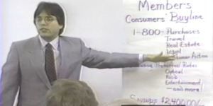 Keith Raniere explains how to get rich fast by being a member of his MLM company, Consumers Buyline.