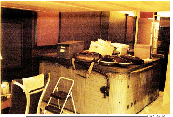 He had a hot tub at 8 Hale.