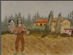 MK10 ART's painting of Toni Fly and Keith Raniere