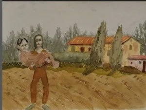 MK10 ART's painting of Toni Fly and Keith Raniere