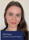 Ally Toyos, Founder of CJE Youth Speak