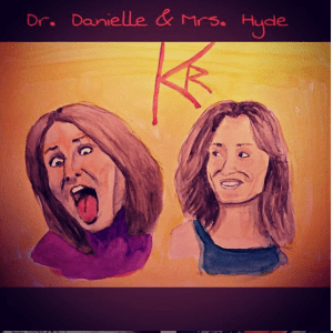 MK10ART's painting of the two faces of Danielle Roberts