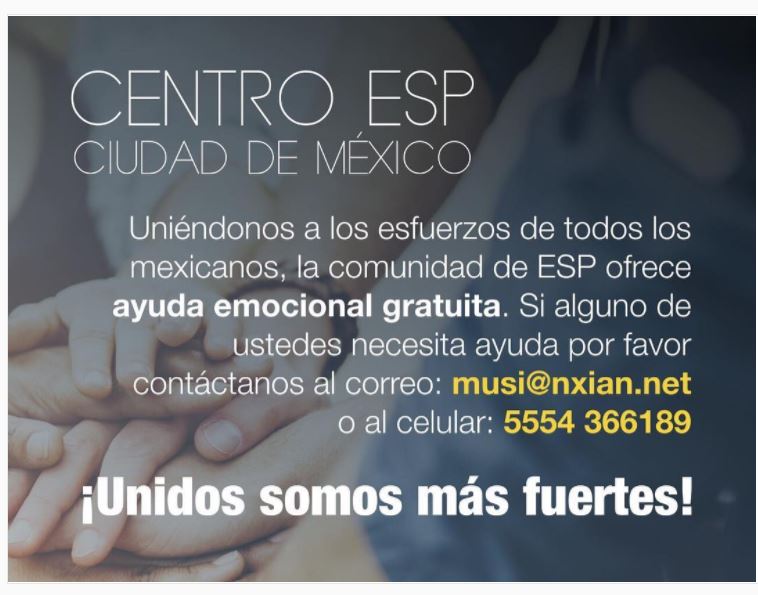 Mexican Earthquakes – Free Psych Help being offered by ESP Mexico City – but beware!