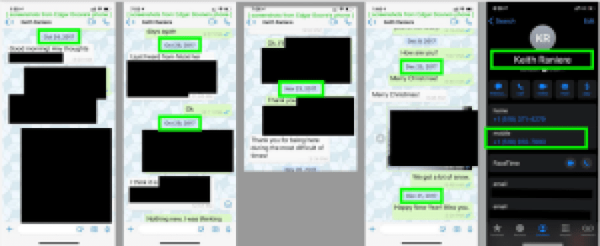 Truth Evidence E.2: Texts between Edgar Boone and Raniere show Raniere using his U.S. phone while in Mexico