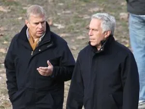 Prince Andrew with Jeffrey Epstein.