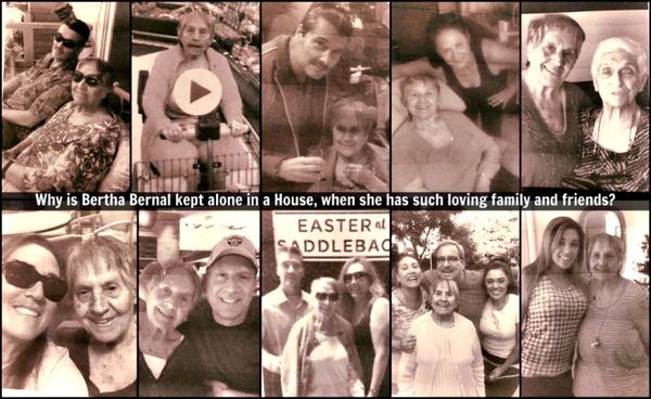 Bertha's family love her and wants to spend time with her and vice versa.