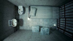 A typical solitary cell. It is designed to break the human spirit,