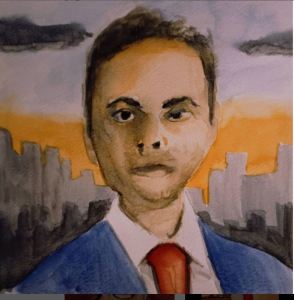 Portrait of Suneel by MK10ART, Claviger thinks this fine yoing man is merely wasting his time.