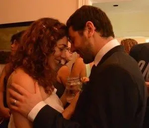Misha Safyan and Michal Neria at the wedding Neria claims was "compelled" and Safyan felt he was on "cloud nine."