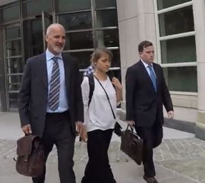 Allison Mack with her lawyers William F. McGovern [l] and Sean S. Buckley [r]. “Prior to her arrest on the instant charges, Ms. Mack had no criminal history,” Mack’s lawyers said in a letter in August, 2018. “While the instant charges have deprived her of pursuing her acting career, Ms. Mack nevertheless is interested in contributing to society." In April 2019, she pleaded guilty to two felonies -- racketeering and racketeering conspiracy. The most serious charge against her -- sex trafficking was dropped in exchange for her plea deal.