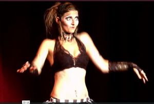 Sahajo Haertel-Kozak is a fusion tribal belly dancer.