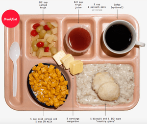 Vanguard's hearty breakfast - tomorrow. He eats better than his DOS slaves.
