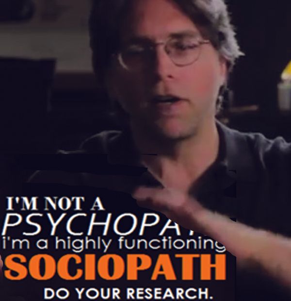 Artist's vision: "Keith Raniere: I am transparent." By William Dos.