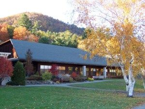 The dining hall at Silver Bay.