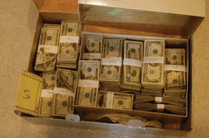 Money found in Nancy Salzman's house.