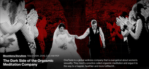 Bloomberg created this image of Neria and Safyan's wedding.
