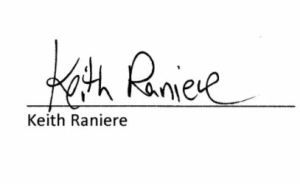 Keith Raniere's signature circa 2015. La firma de Keith Raniere circa 2015.