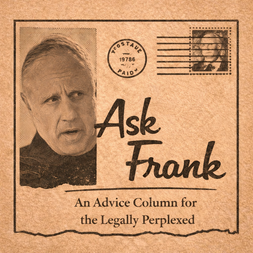 Dear Frank: An Advice Column for the Legally Perplexed: Honor Killings Have Drawbacks Even Under Sharia Law
