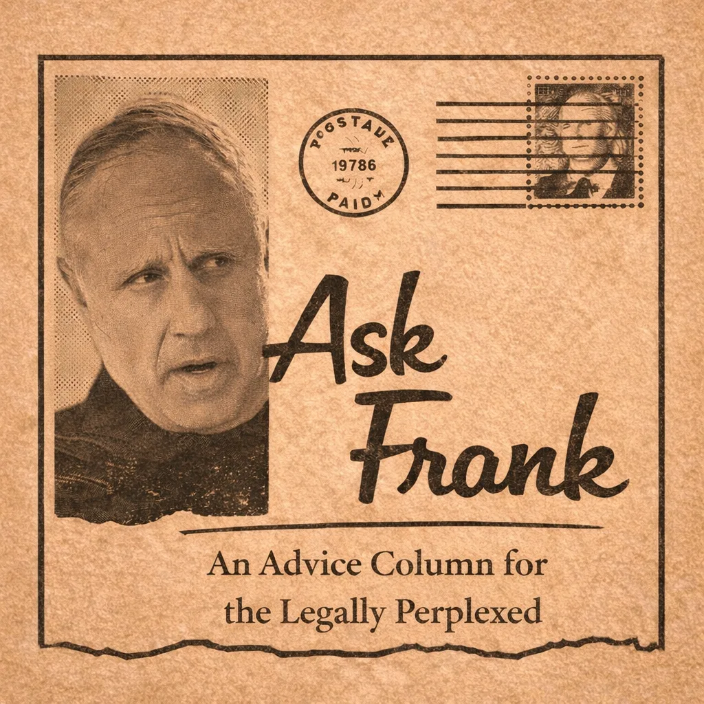 Dear Frank: An Advice Column for the Legally Perplexed: Honor Killings Have Drawbacks Even Under Sharia Law
