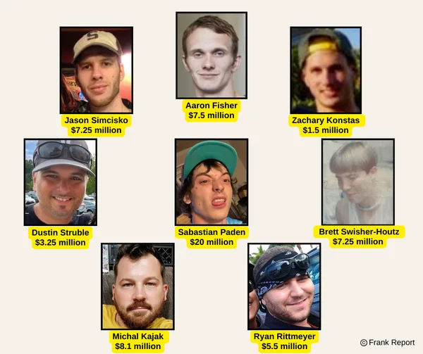 Eight men testified that  Jerry Sandusky abused them - and the awards they got from Penn State.