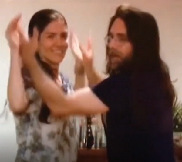 Loreta Garza with her master Keith Alan Raniere - but he was not present when she was branded.