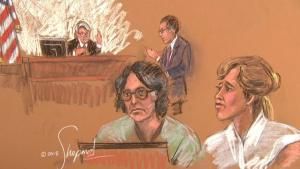 Keith Raniere not having a good time during his trial