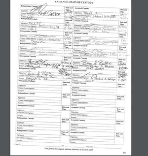 fbi chain of custody 3 camera card