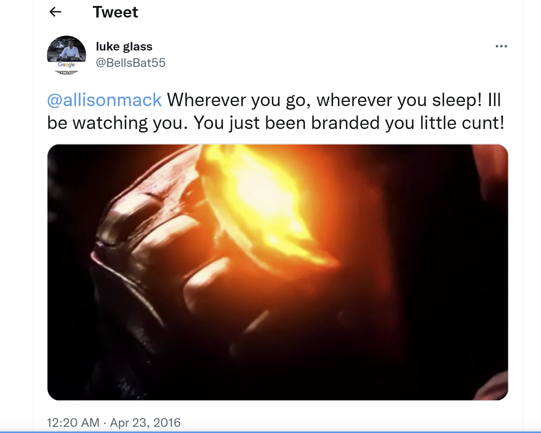 2016 Mystery Tweet Condemned Mack for Getting Branded, When DOS Was Still a Secret