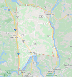 Halfmoon is a town in Saratoga County, New York, United States. The population was 21,535 at the 2010 census. The town is apparently named for the shape of the lower elevation land north of the junction of the Hudson and Mohawk Rivers. It is also said to be named for Henry Hudson's ship.