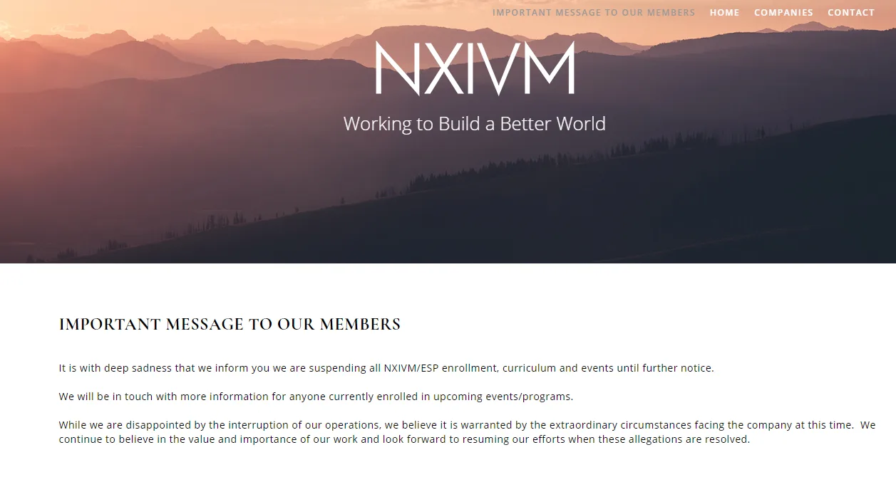 Ex-NXIVM member gives insight into what he experienced