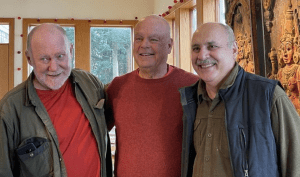 Tom Fabrizio, Swami Chetanananda and Salmon