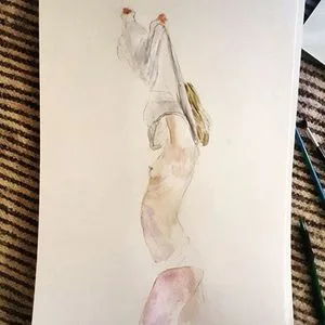 Artwork is part of any culture that is to survive: Women strip and are branded on their pubic region with the initials of Keith Raniere. This is from the artwork of one of the DOS slaves Michelle Salzman.