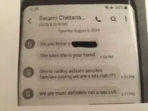 Swami Chet - texts not a sex cult