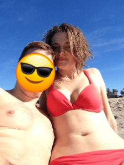 Ayries Blanck wrote in her journal that she weighed only 98 pounds when this photograph (which she forgot about) was taken.