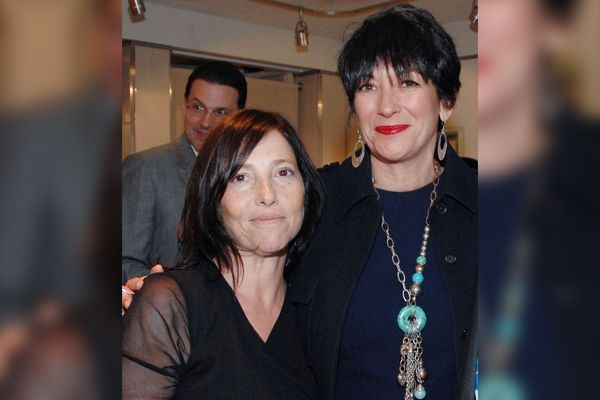 Christina Oxenberg and Ghislaine Maxwell