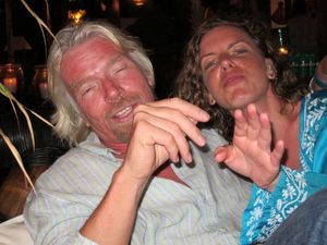 Richard Branson with Sara Bronfman