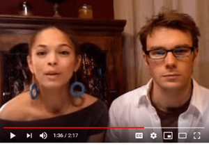 Kristin Kreuk with boyfriend and fellow Nxivm leader Mark Hildreth promoting Nxivm on a video.