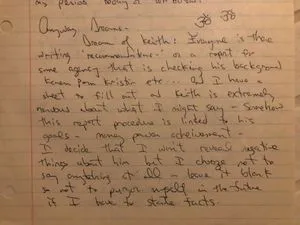 A page from Gina's diary reveals Keith was on her mind up until the day she died. Did she pose a threat to Keith Raniere at a critical time - in 2002 - when he was reeling in the Bronfman sisters and trying for Edgar Bronfman Sr, too?