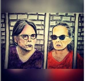 MK10ART Clare Bronfman with the gent she would not disavow.