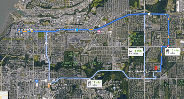 This is the route that went from the Westmark Hotel to Kristin Snyder's home. Kristin left the Westmark without her truck. How did it get to Seward? Did Kristin go back to the Westmark and pick it up? Or did someone else drive away with it? The keys were supposedly in the Nxivm room that Esther was using as an office. Did Esther hand the keys to someone or did Kristin come back and sneak in and get the keys? We don't know.