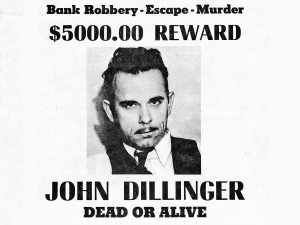John Dillinger did a lot of conspiring to rob banks. But then afterwards he really did it.
