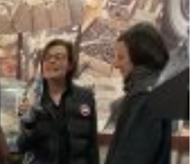 Russell, Salzman & Salzman Travel on Thanksgiving; Candid Photos of the Salzmans at Thruway Starbucks