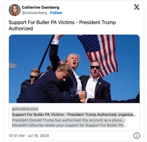catherine Oxenberg donald trump