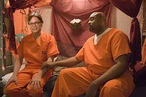 Not a real photo: Keith is in prison now and the company he keeps is almost exclusively male.