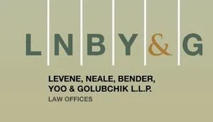 Law firm logo for LNBY&G with partners Levene, Neale, Bender, Yoo & Golubchik L.L.P.